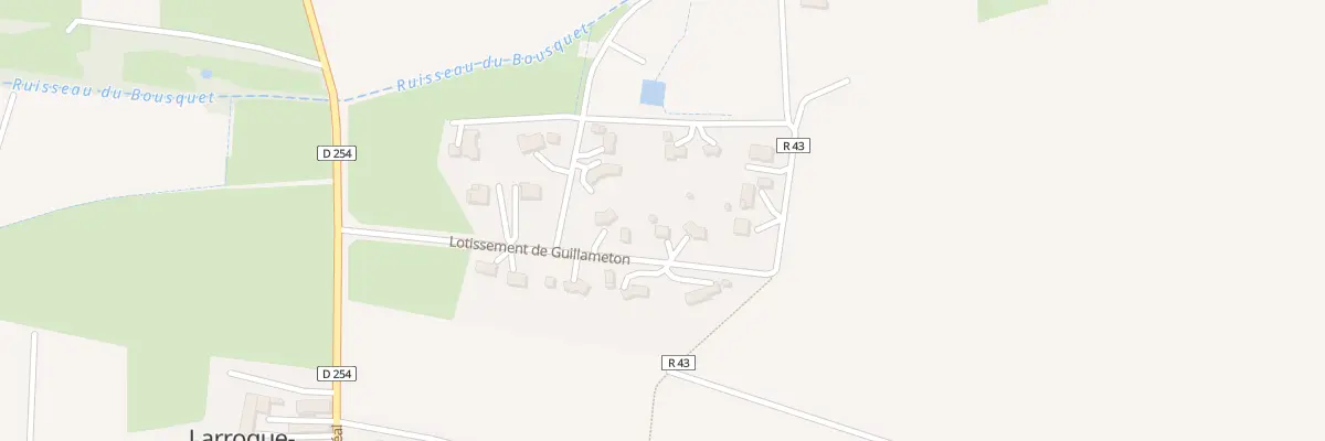 Plan du 5234 A Guillameton à Larroque-sur-l’Osse