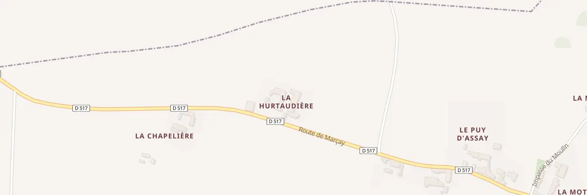 Plan du 4 La Hurtaudiere à Assay