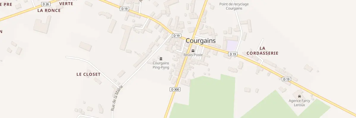 Plan du 8 Rue du Mans à Courgains
