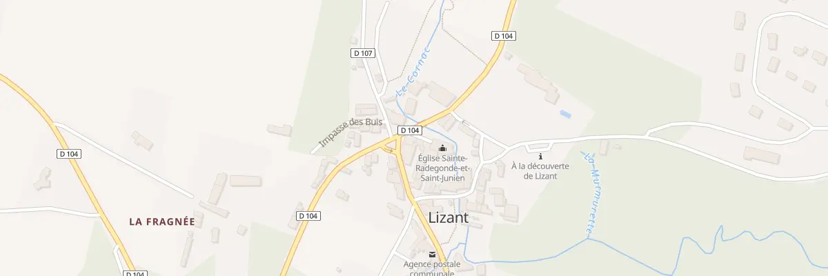 Plan du 1 Rue de la Sonnette à Lizant