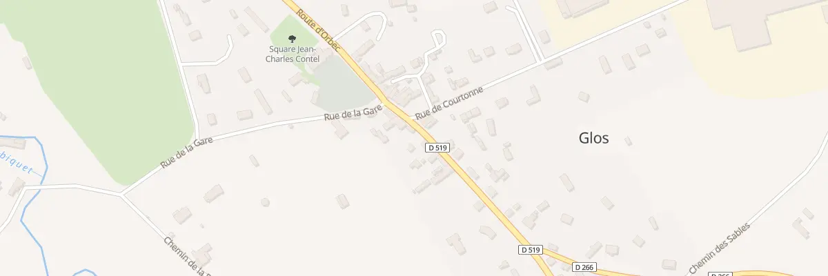 Plan du 38 Rte d’Orbec à Glos