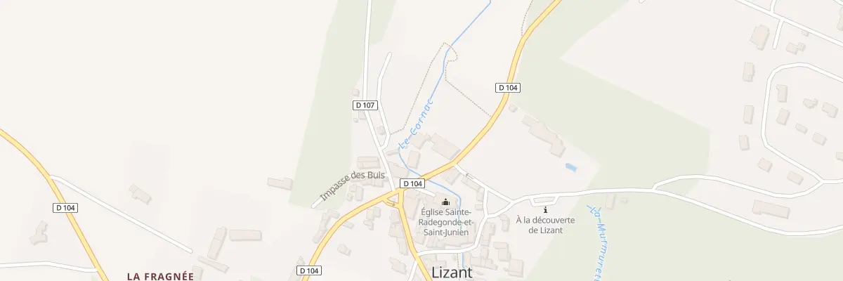 Plan du 3 Rue de la Maréchalerie à Lizant