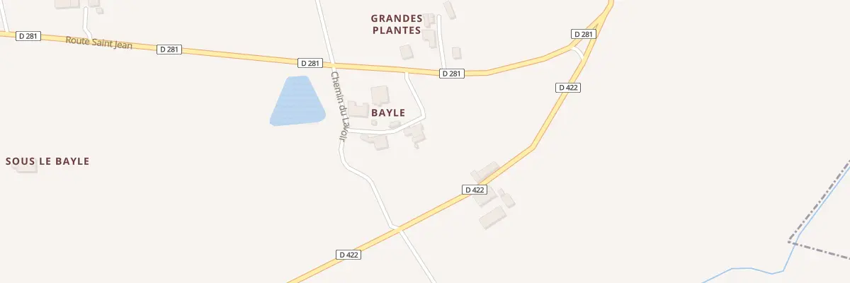 Plan du 61 Che Contournment du Bayle à Pardaillan
