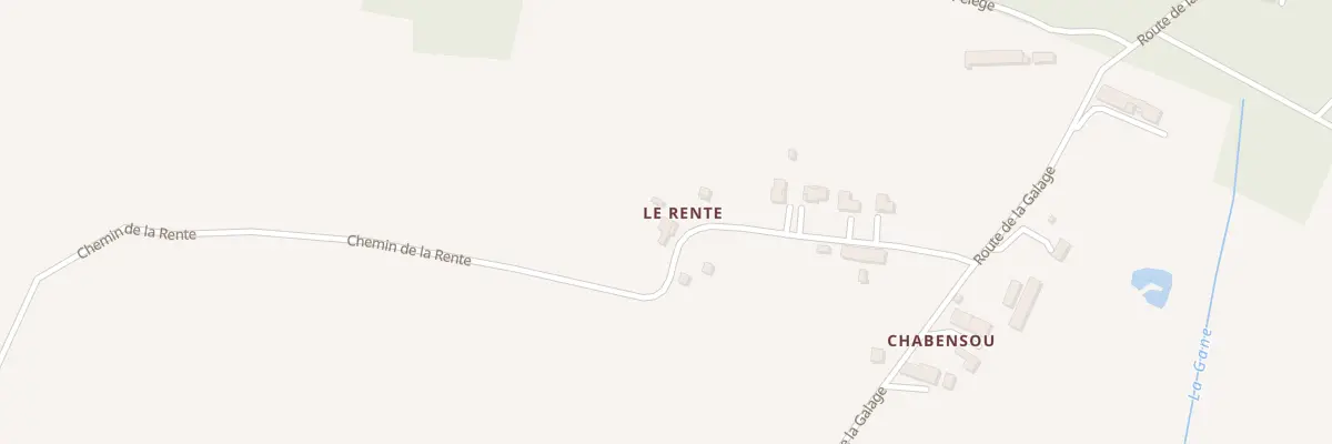 Plan du 737 Che de la Rente au Fleix