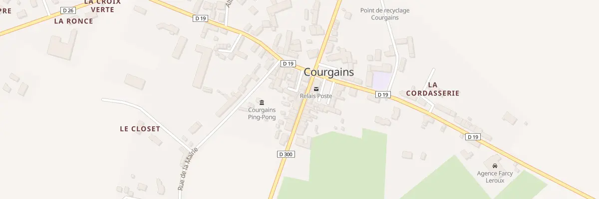 Plan du 6 Rue du Mans à Courgains