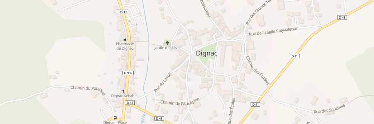 Plan du 2 Rue du Four à Dignac
