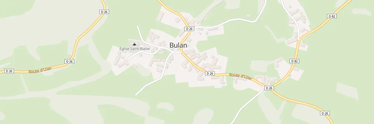 Plan du 5027 Teix et Arrious à Bulan