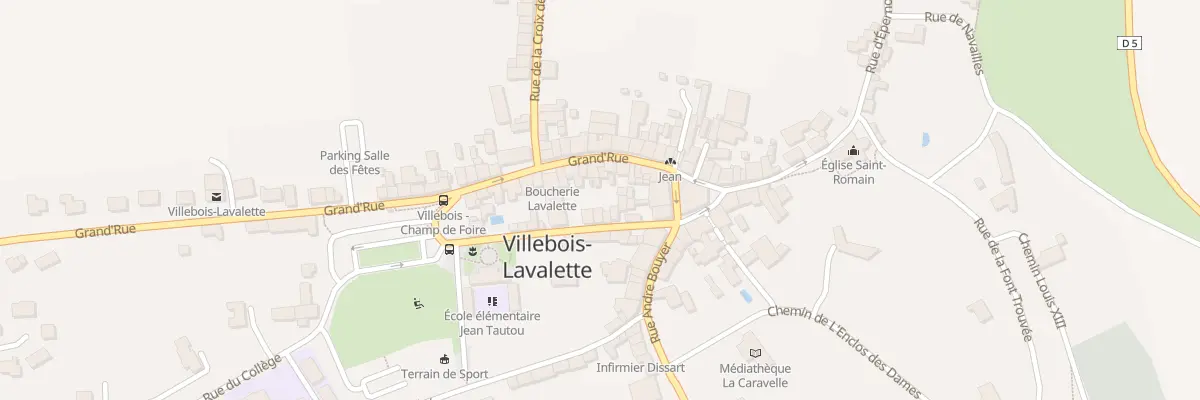 Plan du 17 Gr Grand Rue à Villebois-Lavalette