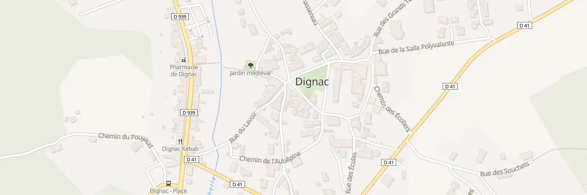 Plan du 13 Pl du Champ de Foire à Dignac