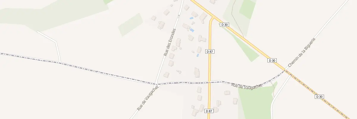 Plan du 13 Rue des Érondes à Migné-Auxances