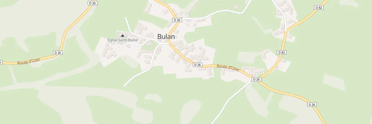Plan du 5031 Teix et Arrious à Bulan