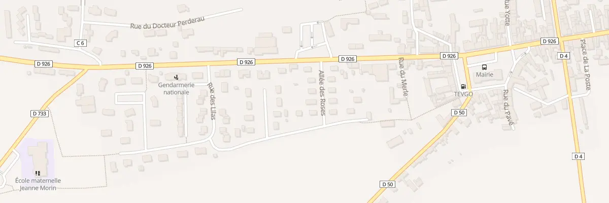 Plan du 6 All des Roses à Merlerault-le-Pin