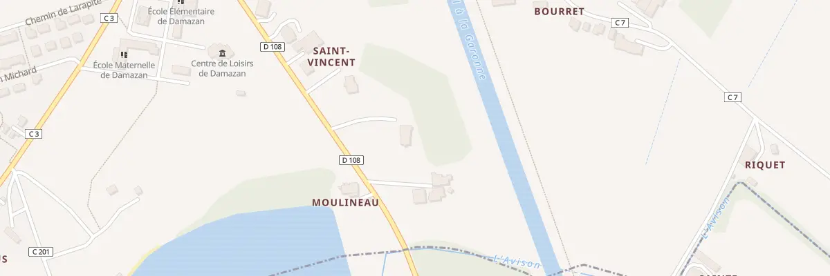 Plan du 761 Rte de Buzet à Damazan
