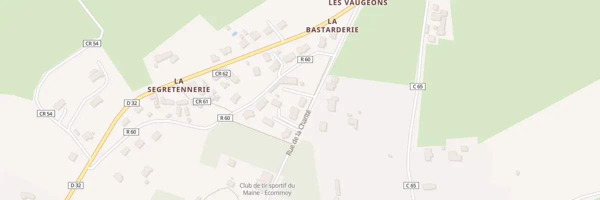 Plan du 25 Rue de la Charité à Écommoy
