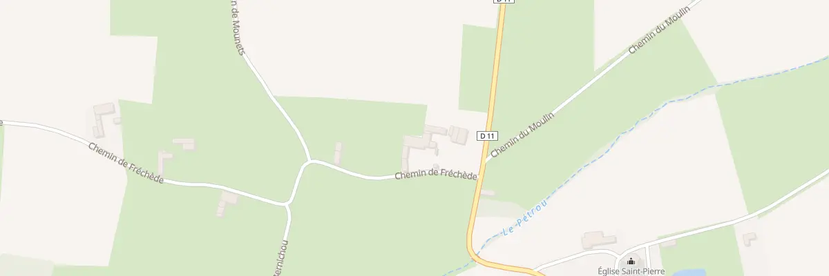 Plan du 2 Che de Frechede à Estampures