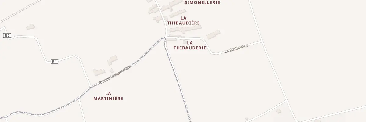 Plan du 11 Rue de la Barbiniere Stpatrice à Coteaux-sur-Loire