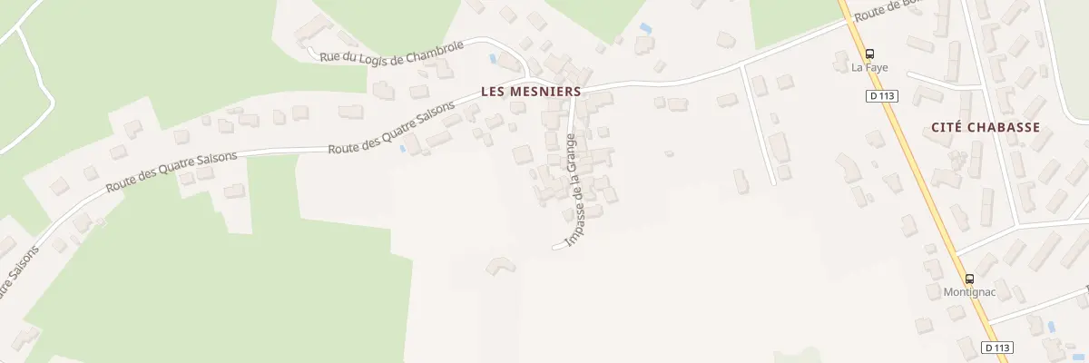 Plan du 12 Imp de la Grange à Mornac