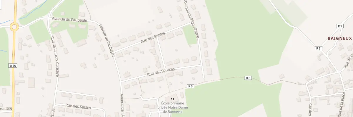 Plan du 5 Rue des Sources à Mayet