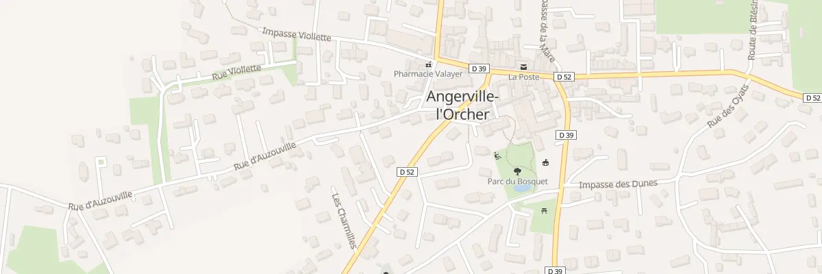 Plan du 1 Rue d’Auzouville à Angerville-l’Orcher