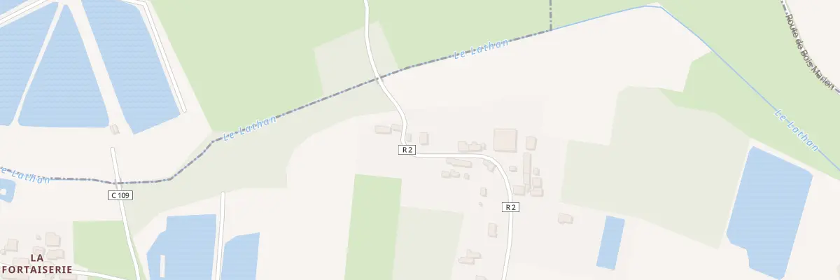 Plan du 40 Rte de la Damnerie à Hommes