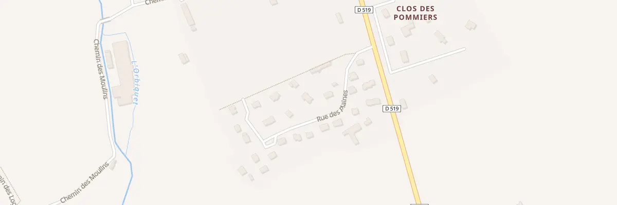 Plan du 8 Rue des Plaines à Glos