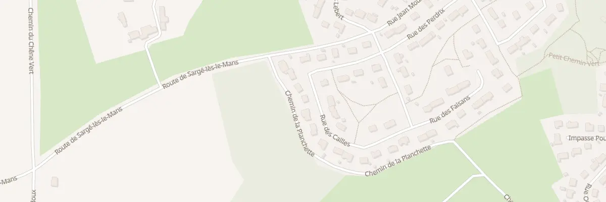 Plan du 17 Rue des Cailles à Savigné-l’Évêque
