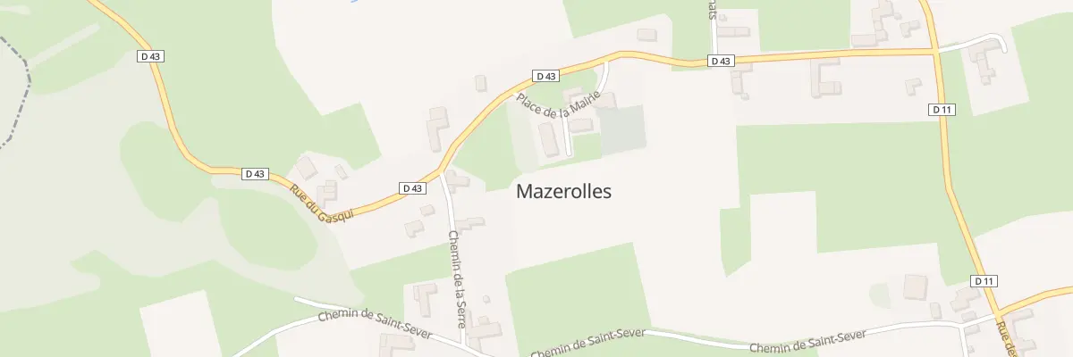 Plan du 1 Che de la Serre à Mazerolles