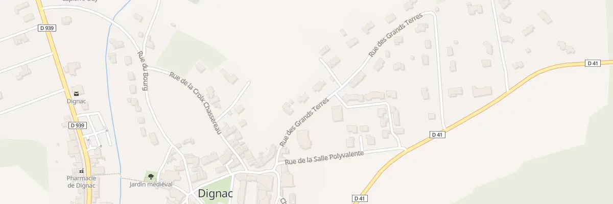 Plan du 9 Rue des Grandes Terres à Dignac