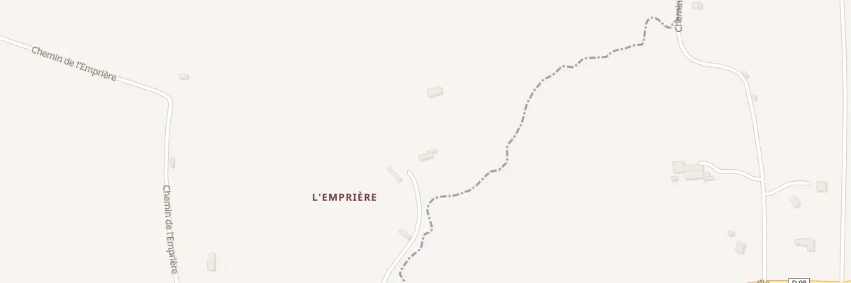 Plan du 322 Chem de l’Empriere Rte de Bonne au Mesnil-sur-Blangy