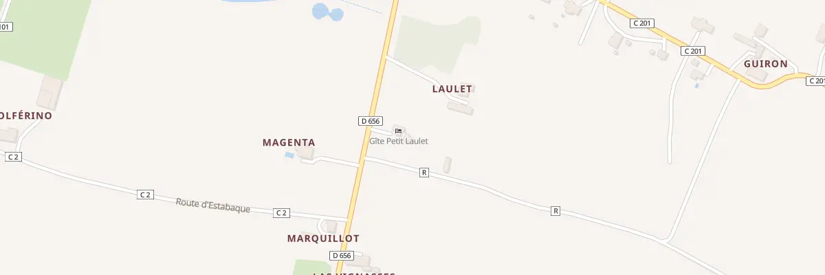 Plan du 281 Rte de Mézin à Andiran