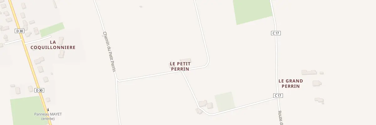 Plan du 4 Che du Petit Perrin à Mayet