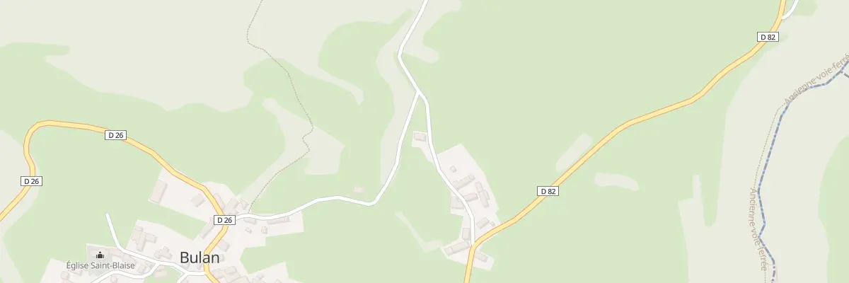 Plan du 5049 Lahausse à Bulan