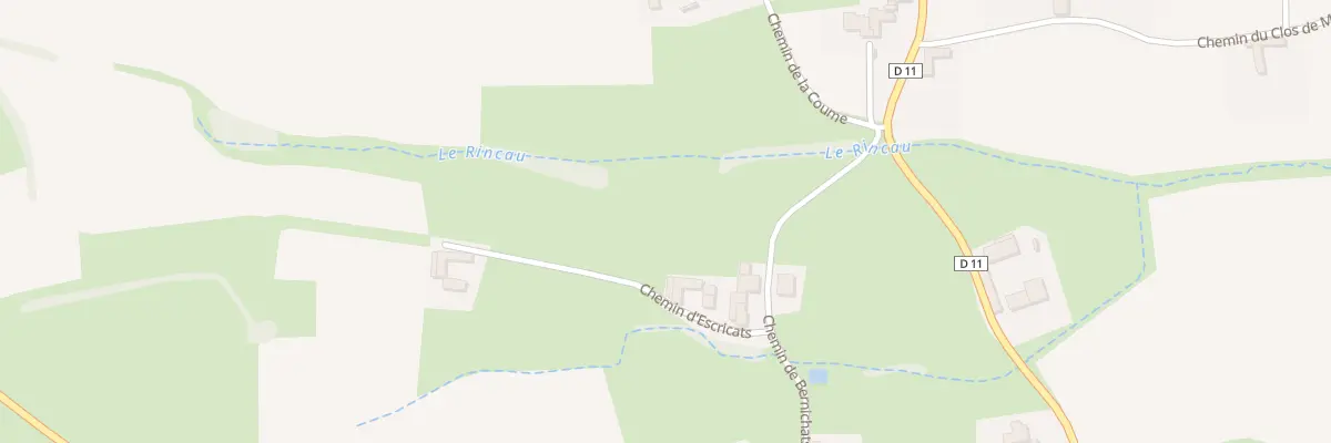 Plan du 2 Che Escricats à Mazerolles