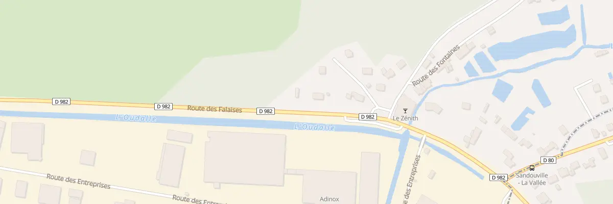 Plan du 320 Rte des Falaises à Oudalle