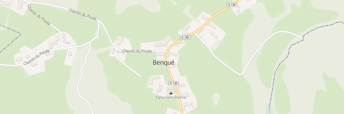 Plan du 1 Rte du Moulin des Baronnies à Benqué-Molère