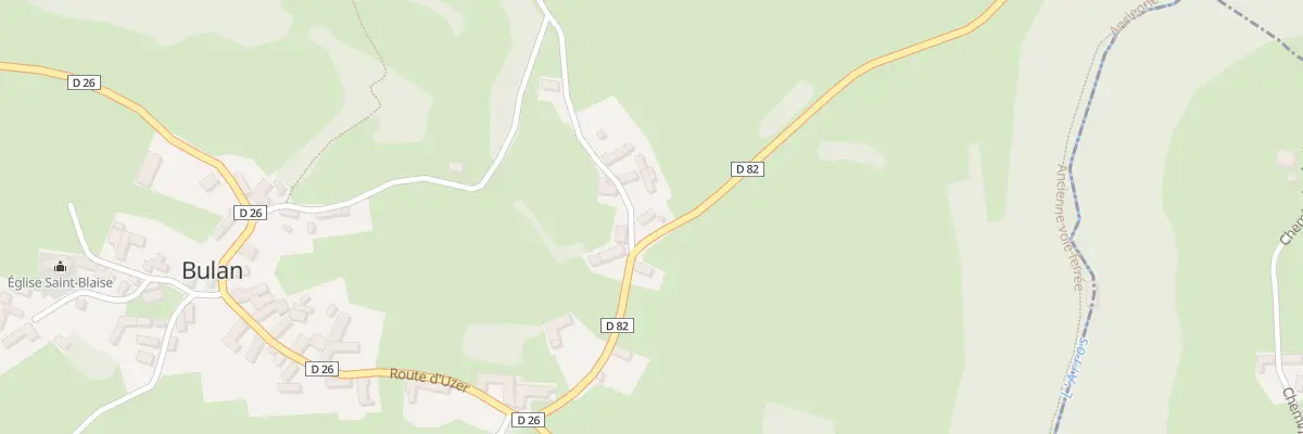 Plan du 5045 Lahausse à Bulan