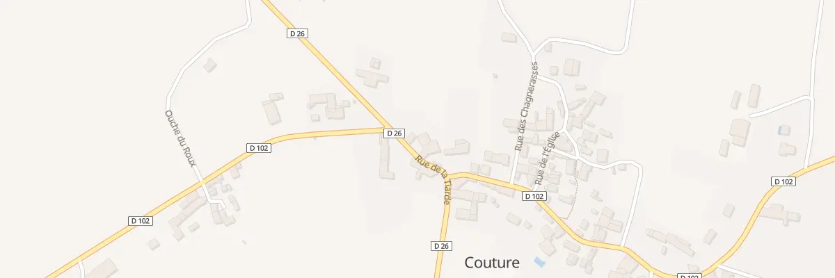 Plan du 1 Rue de la Tiarde à Couture