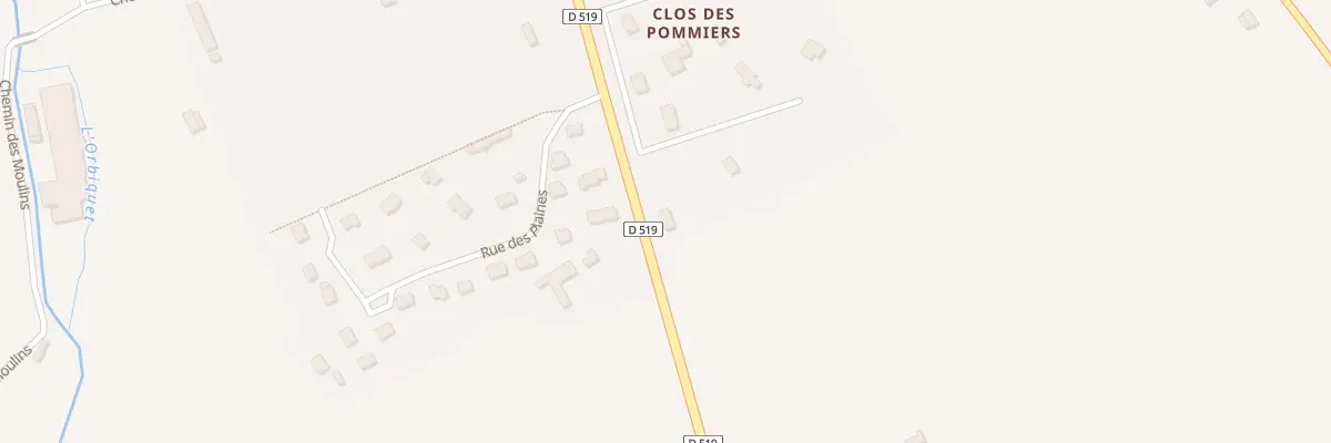 Plan du 89 Rte d’Orbec à Glos