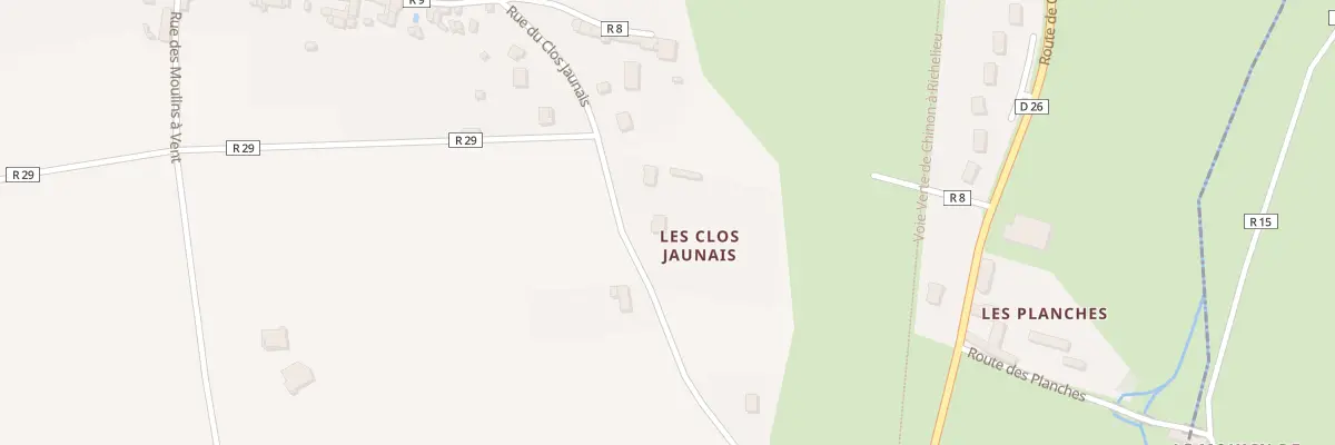 Plan du 409 Les Clos Jaunais à Ligré