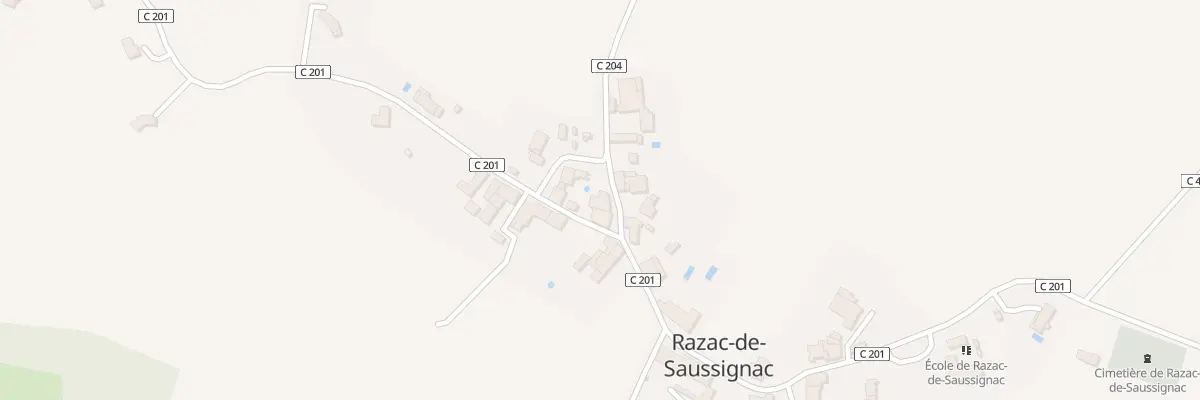 Plan du 64 Le Bourg à Razac-de-Saussignac