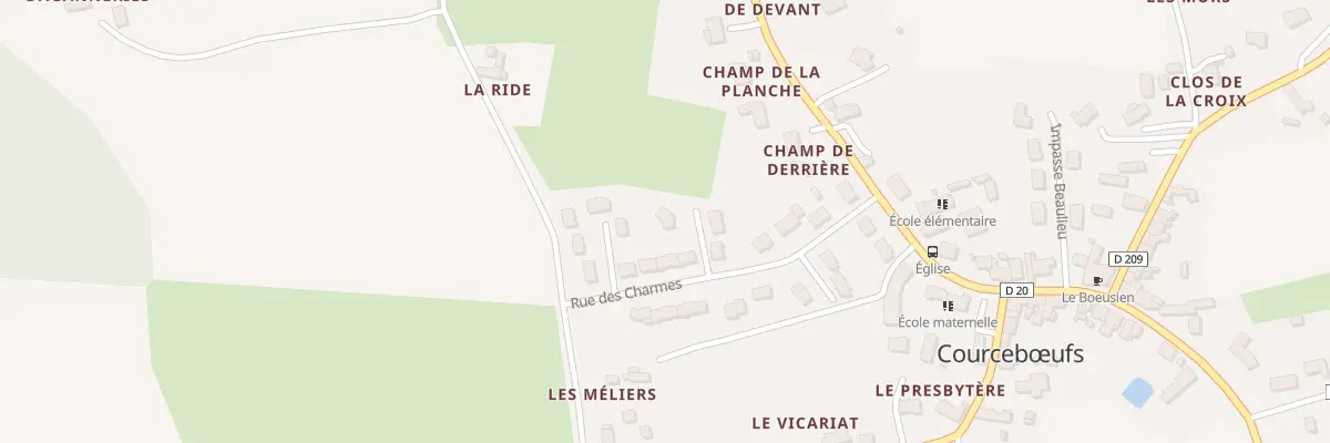 Plan du 11 Rue des Charmes à Courcebœufs