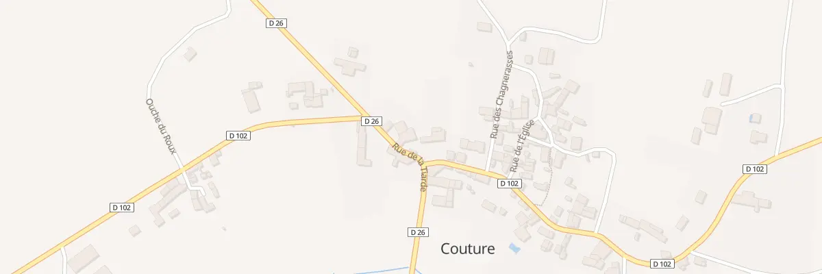 Plan du 3 Rue de la Tiarde à Couture