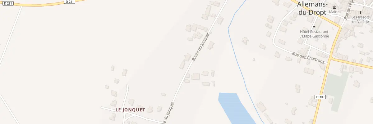 Plan du 286 Rte du Jonquet à Allemans-du-Dropt
