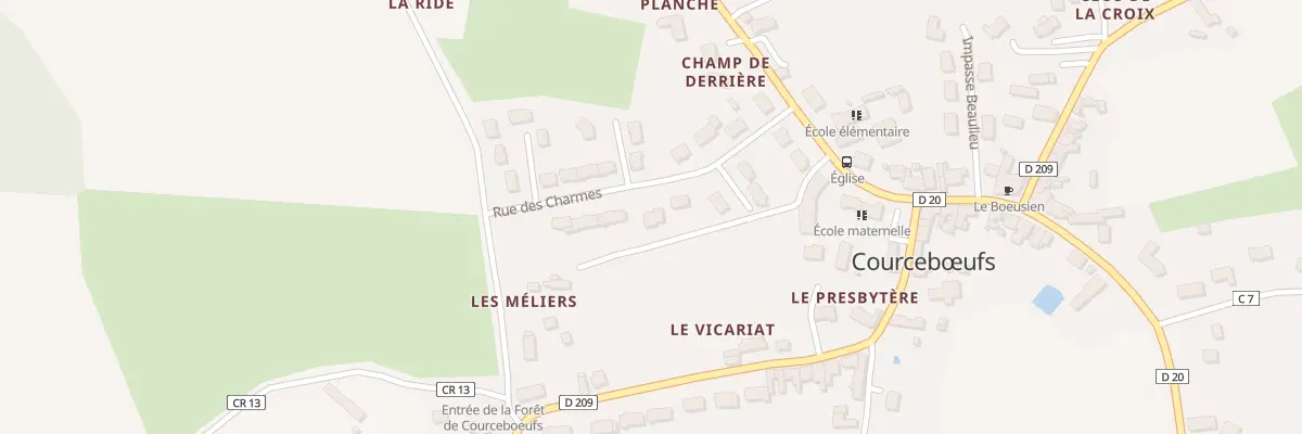 Plan du 10 Rue des Charmes à Courcebœufs