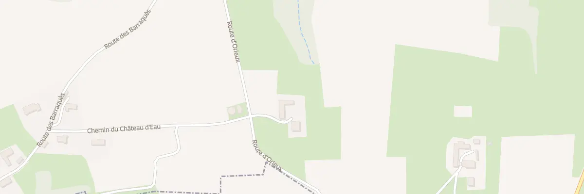 Plan du 2 Rte d’Orieux à Sère-Rustaing