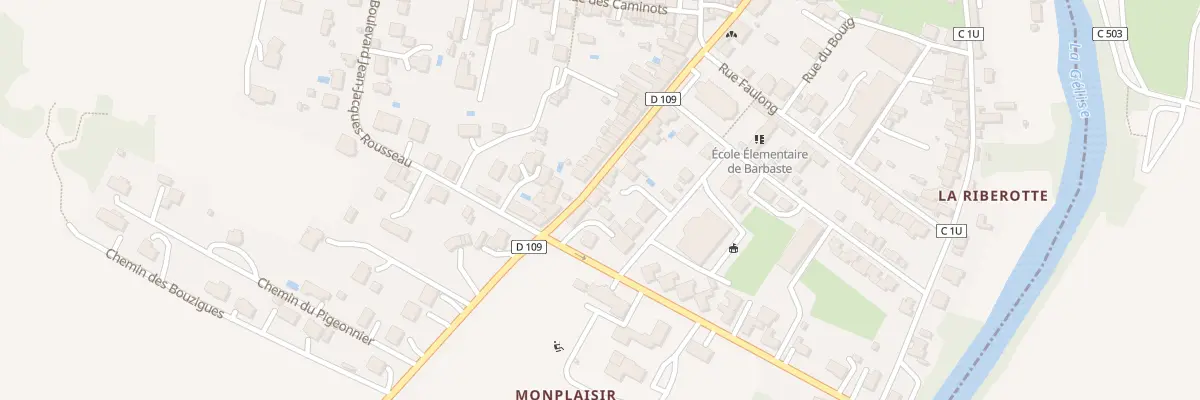 Plan du 39 Rue du Général Nismes à Barbaste
