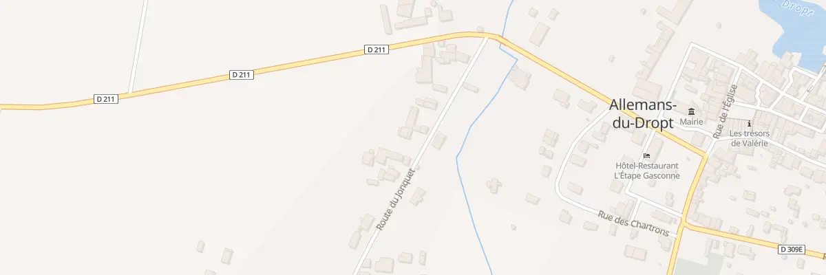 Plan du 160 Rte du Jonquet à Allemans-du-Dropt