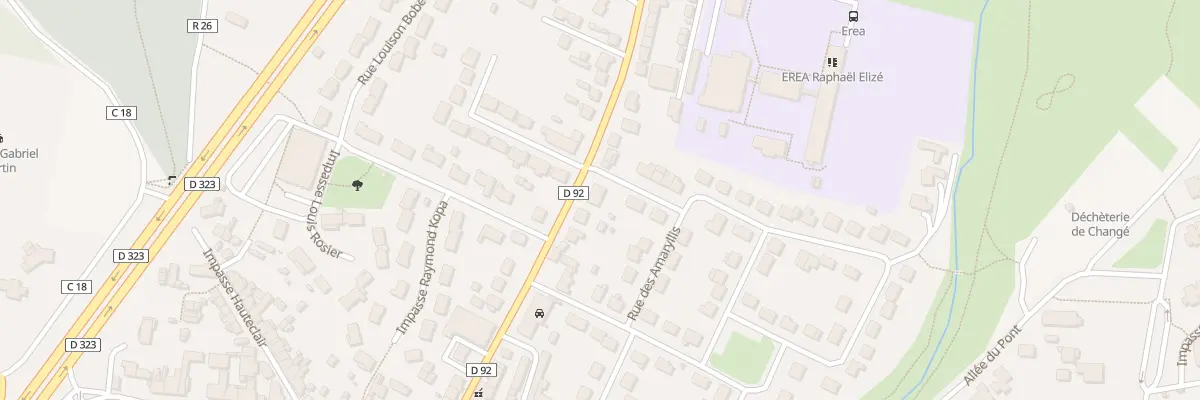 Plan du 20 Rue d’Yvré l’Evêque à Changé