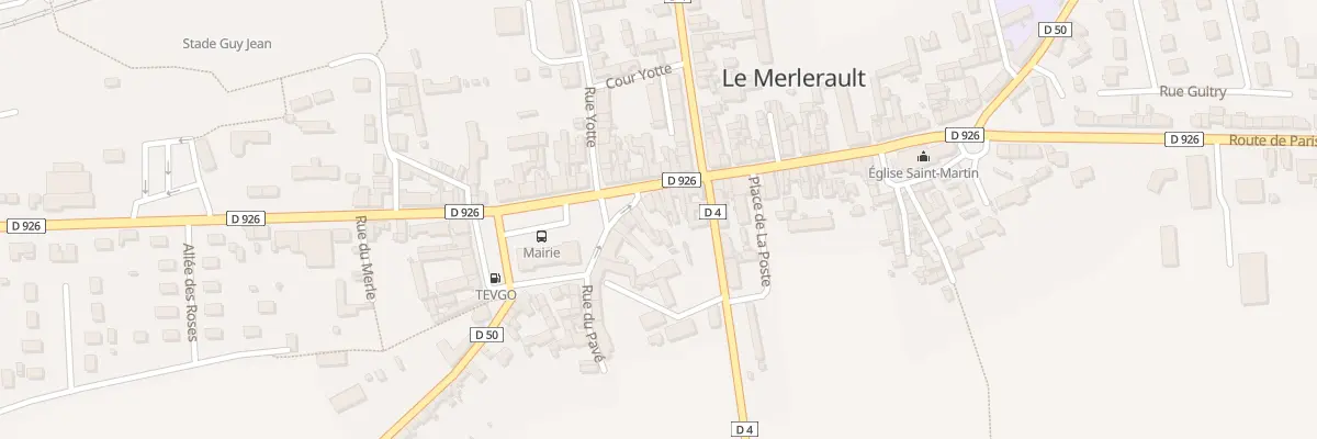 Plan du 3 Pl de l’Hôtel de Ville à Merlerault-le-Pin