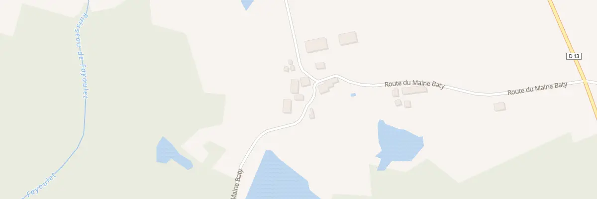 Plan du 114 Le Maine Baty Nord à Saint-Michel-de-Double